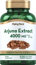 Ekstrakt Arjuna Piping Rock 124; 4000 mg 124; 120 Kapsułek 124; z Arjuna Bark Herb 124; Skoncentrowany suplement ziołowy 124; Non- GMO, Gluten Free