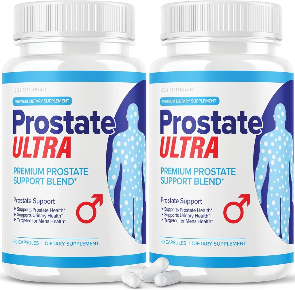 (2 opakowania) Prostate Ultra Supplements for Men Prostate Health Formula (120 kapsułek)