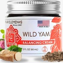 Cztery elementy 4E Wild Yam Balancing Cream, 2 OZ - 1 miejsce Zwycięzca w 2023 International Herb Symposium dla kremów i soli! Prouderly Farmed, Crafted and Packaged in WI, USA.