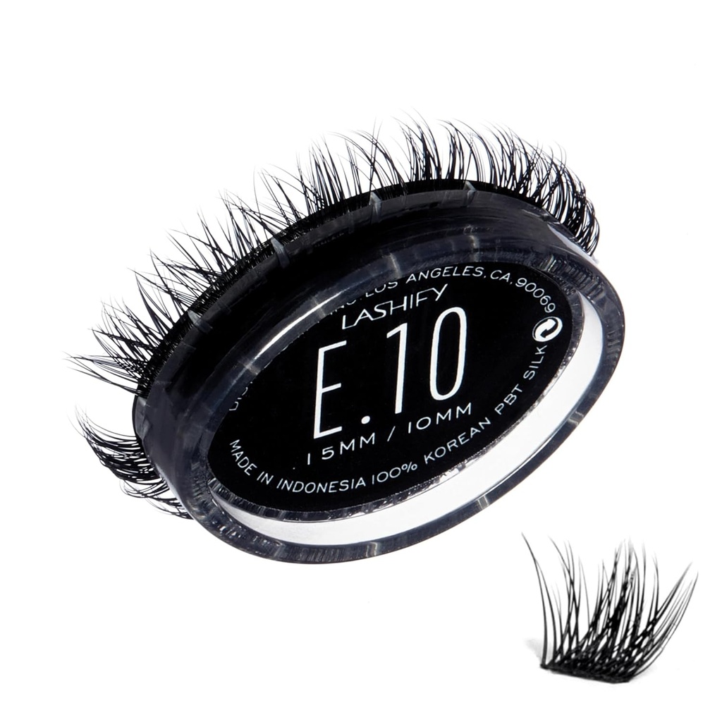 Lashify Ekstremalne 10 mm Gossamer DIY Eyelash Rozszerzenia Refill, czarny, łatwe fałszywe rzęsy, aby dodać ogromny objętość