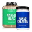 Naked Soyfree Protein Bundle: 8LB Czekoladowy Wegan Mass Creaine