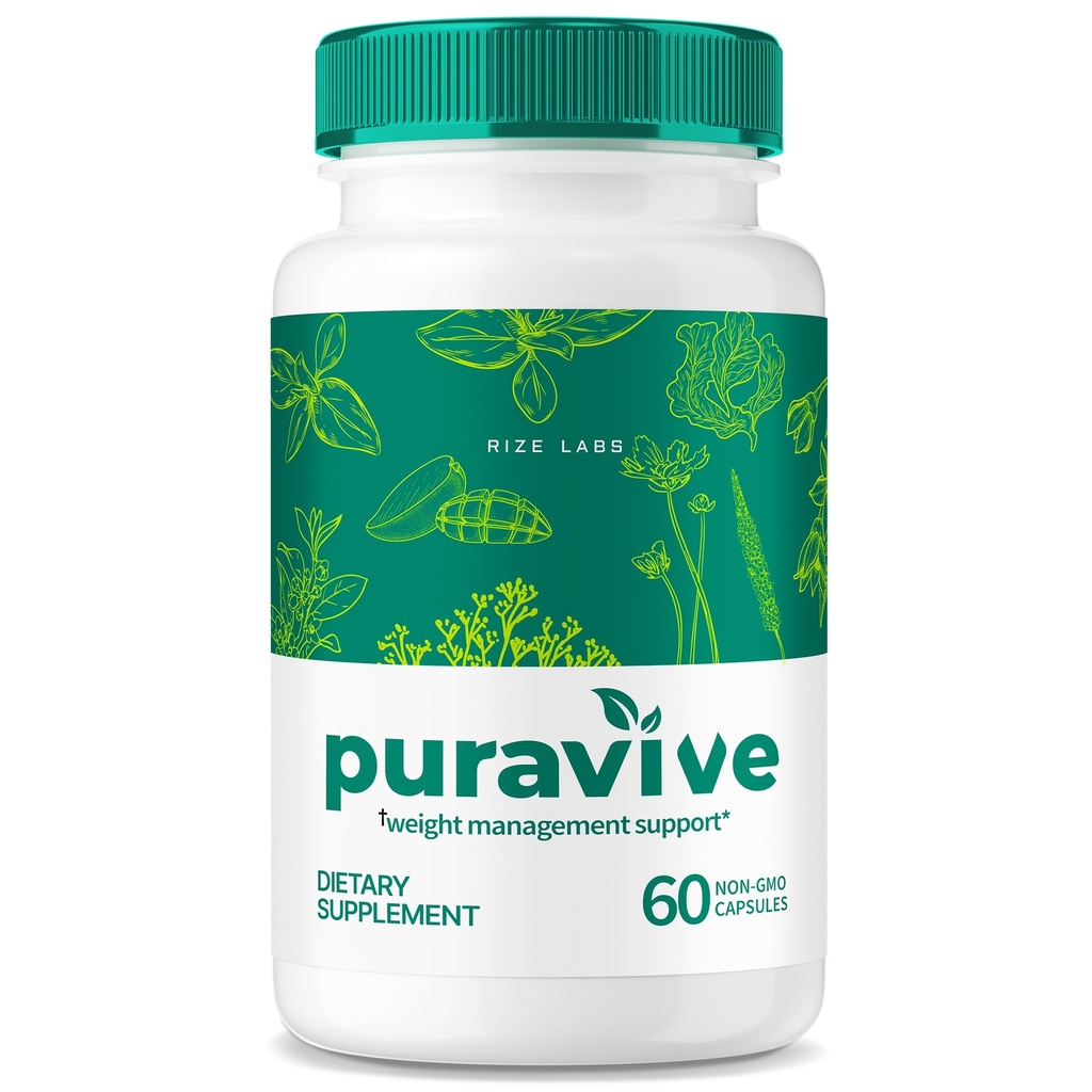 Rize laboratoria Puravive Weight Loss Kapsułki - Egzotyczne pigułki ryżowe do zwiększenia BAT i poziomów energii, Detox & Cleanse kapsułki, Puravive Recenzje Non-GMO Łatwe do połykania tabletki suplement (60 kapsułki)