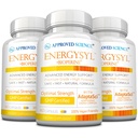 Zatwierdzone Science Energysyl - Kofeina Free - z Adaptogens, B Witaminy i Bioperine - 3 Miesiąc Dostawy - 180 Kapsułki