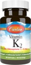 Carlson Labs Witamina K2- 7 45 MCG Suplement mineralny Softgels, 90 Liczba