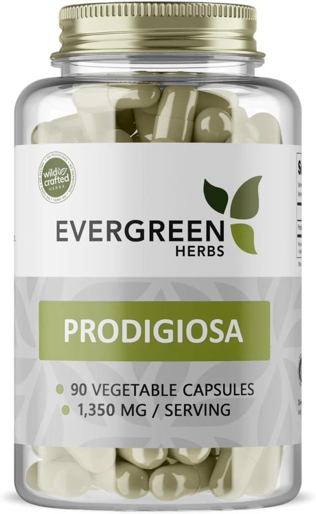 Evergreen Herbs Prodigiosa (Kapsułki) - Tamper Proof Seal, aby zapewnić świeżość.