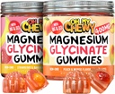 Magnezu Gummies Bundle - 2 butelki (60 butelek) - Banan truskawkowy i brzoskwinia Mango