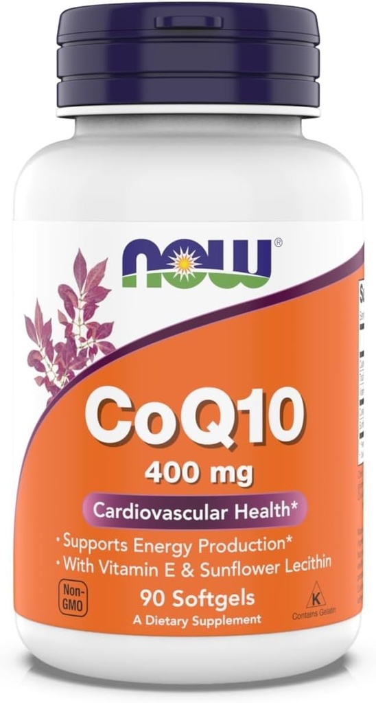 Teraz Foods Supplements, CoQ10 400 mg, stopień farmaceutyczny, All- Trans Form Produced by Fermentation, 90 Softgels
