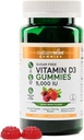NatureWise Witamina D3 5000 IU Gummie - Bezcukrowy mieszany aromat jagodowy - Gummie witaminy D dla dorosłych, Wspiera odporność, mięśnie i wytrzymałość kości - Żelatyna wolna, Non-GMO- 60 Gummies [1- Miesiąc dostaw]