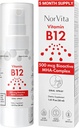 Witamina B12 Spray 500 µg (150 Servings) - Szybka absorpcja kompleksu MHA (Metylokobalamina, Hydroksykobalamina, Adenozylkobalamina) - Wegan, Non-GMO, Suplement płynny B12
