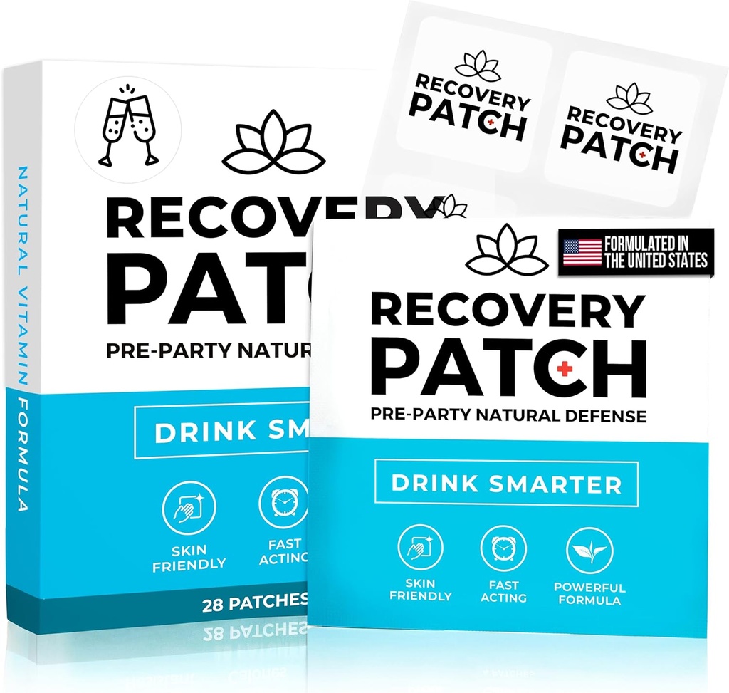 Recovery Patches 84 Pack (Three 28 Packs) - Wake Up Refreshed & Energized with Our 100% Natural Ingredients Patch - Indywidualnie owinięte, Przyjazne chusteczki i wodoodporne - Wzmocniona formuła