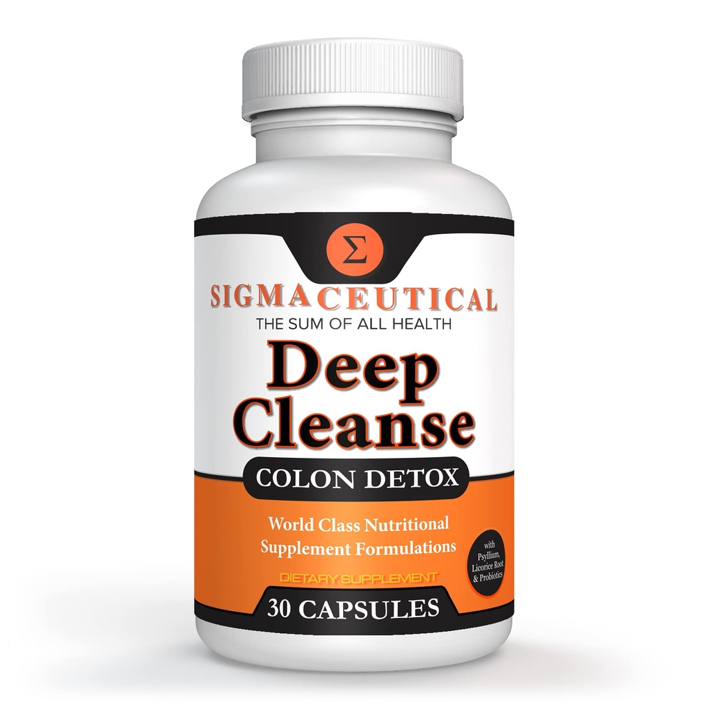 1 dzień Colon Cleanse - Detox Cleanse - Bowel Cleanse & Laxative - Bowel Detox - Colon Cleanser & Detox - 30 kapsułki