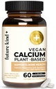 Future Kind Vegan Calcium Supplement - Supplement Magnezu Wapnia bazujący na plantacjach zabarwiony z Islandii dla Teeth & Bone Support (60 kapsułek)