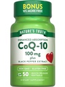 Nature 's Truth CoQ10 100mg Between 124; 50 Softgels Between 124; Plus Black Pepper Extract Between 124; Non-GMO i gluten