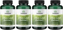 Swanson Olive Leaf Extract kapsułki z 20% oleuropeiną - (120 kapsułek, 500 mg każda) 4 butelki