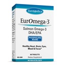 EuroMedica Euromega-3 - Suplement dietetyczny z EPA & DHA - Tabletki Omega-3 na wsparcie zdrowia mózgu i serca - Suplement odżywczy z zasadniczymi kwasami tłuszczowymi i peptydami - 60 Tabletki
