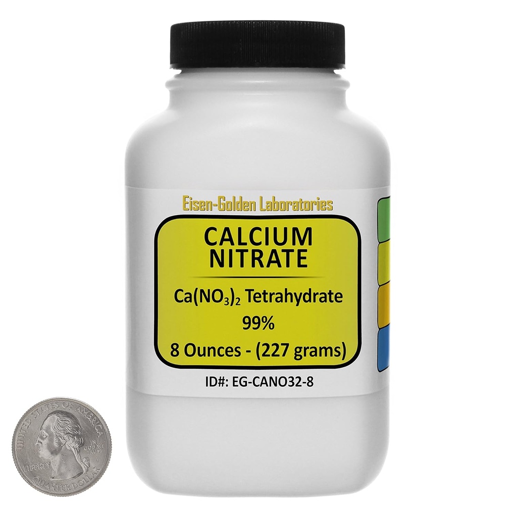 Azotan wapnia [CA (NO3) 2] 99% wiertła klasy AR 8 Oz w butelce z oszczędzaczem kosmicznym