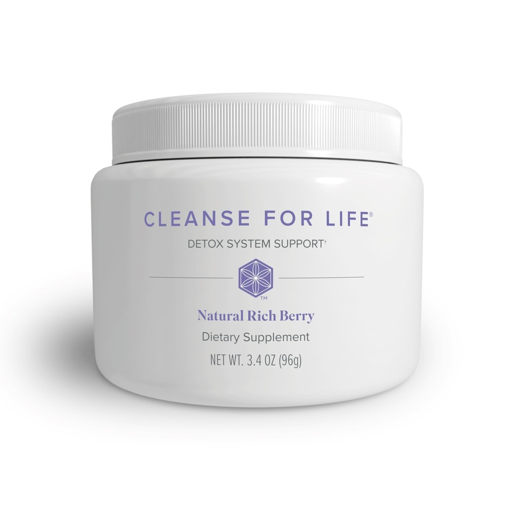 Isagenix Cleanse for Life - dodatek do proszku do czystego picia bez środków przeczyszczających lub diuretyków - Wsparcie metabolizmu z witaminą B12 & Niacin - Natural Rich Berry -3.4 Oz (16 Servings)