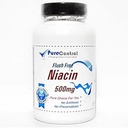 Bezspłukiwanie Niacyna 500 mg / / 100 Kapsułki / / Czyste / / przez suplementy PureControl