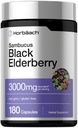 Horbäach Black Elderberry Breath 124; 3000mg Capsules Breath 124; 180 Count Death 124; Non- GMO, Gluten Free Belgium 124; Sambucus Extract Supplement