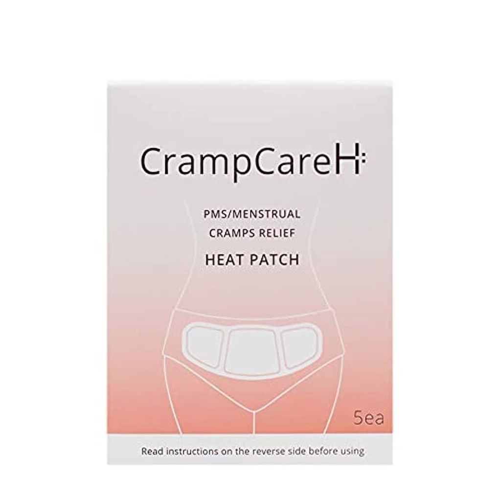 (5 łat) CramCareH PMS / Menstrual Cramps Relief Heat Patch with Wide Wings, FDA Zarejestrowany