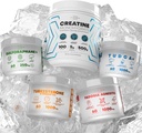 Bundle - Turkesterone & Tongkat Ali + Fadogia Agrestis + Creature + Sulforaphane + TUDCA - Boost Stamina, Wzrost mięśni, Zdrowie wątroby, Funkcje kognitywne & Detox - Made in USA