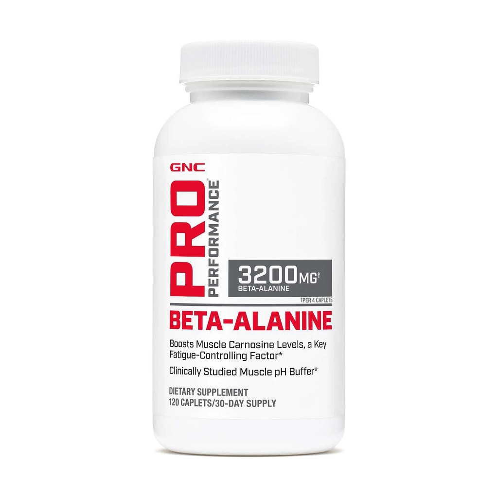 GNC Pro Performance Beta- Alanina, Zwiększa wydajność treningu i zmniejsza bolesność mięśni, Pokazane, aby zwiększyć kluczowy czynnik kontroli zmęczenia, 3. testy Party, Carnosyn, Unflavored, Gluten Free, 30 Svg