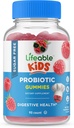 Żywe Probiotyki Sugar Free dla dzieci - Great Desting Natural Flavor Gummy Supplement Chewable - GMO Free, Wegetarianin, Gluten Free - dla Gut Health i immunologicznego wsparcia - dla dzieci - 90 Gummies