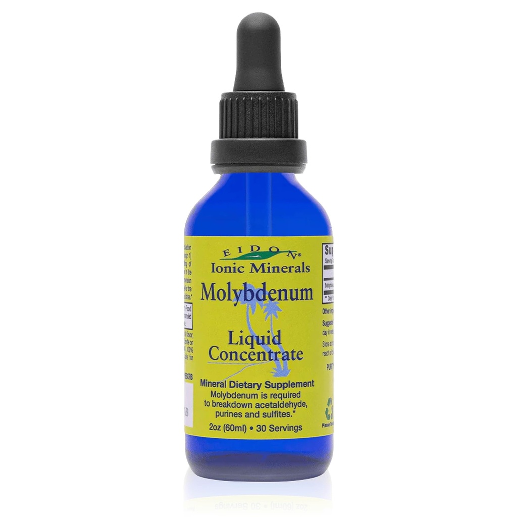Eidon jonowe Minerały Liquid Molibden Suplement - Minerały jonowe płynne, Molibden Drops, Wszystkie naturalne, Nie dodano Cukry, Wspiera procesy biologiczne, Suplementy mineralne, 2 oz