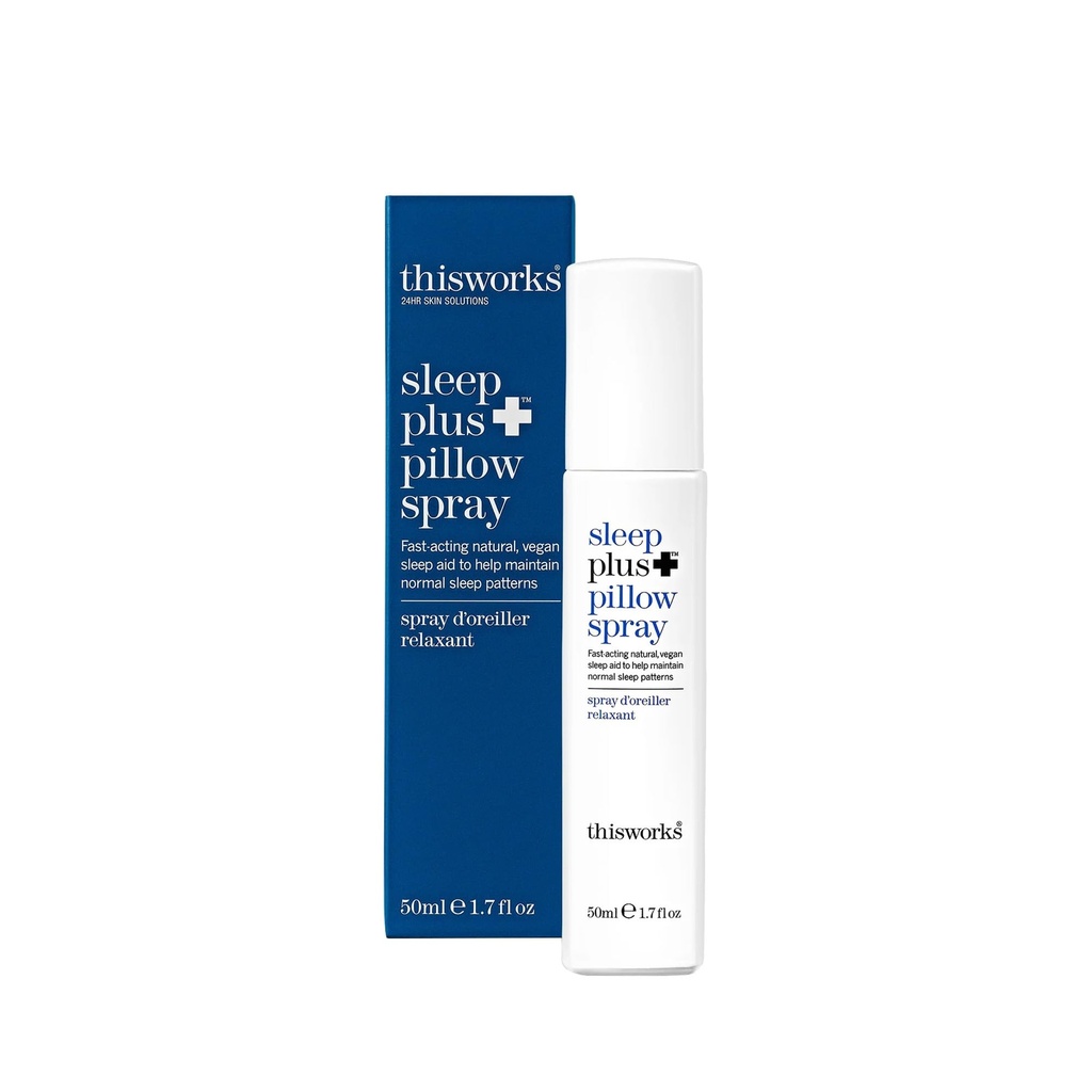 To działa Sleep Plus zraszacz poduszki, 50 ml - Motion- Aktywowany zraszacz sen Infused z Lavender, Camile i Vetivert - Science- Backed spray poduszki Zaprojektowane do pomocy niespokojnych śpiących