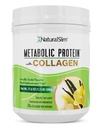 Proszek do protein metabolicznych z Collagen, Wstrząs z protein serwatkowych w proszku, Zhydrolizowany Kolagen z L- glutaminą do Metabolic Support, Spożywanie, Skóra, Łączniki i mięśnie, Niskokaloryczna wymiana posiłków, 17.06 oz