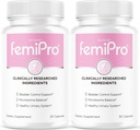 (2 Pack) FemiPro Bladder Control Pills - Oryginalne FemiPro Capsules, Femi Pro Bladder Control Supplement Supplement, Probitic FemiPro Pills for Overall Health and Wellness Recenzje, 60 Kapsułki 2 Miesiące