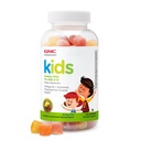 GNB Milestones Dzieci DHA Gummies, Dzieci w wieku 2- 12 lat, Omega- 3, Oko i mózg Funkcje i rozwój, Witamina A & D, Zdrowe zęby i kości, Gluten Free, Bez sztucznych aromatów, Limonka malinowa, 120 Gummies