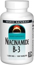 Źródło Naturals Niacinamid 1500mg, 100 Tabs (2 opakowania)