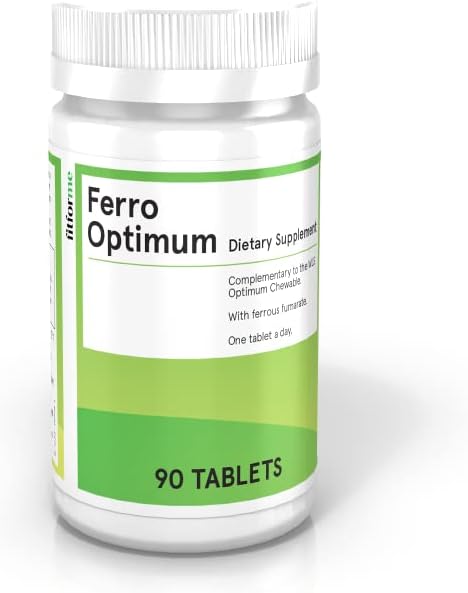 FitForMe Bariatric Multivitamin Żelaza Suplement po gazowym Sleeve - Jeden dzień Ferro Optimum Tablet - 90 Dni dostaw żelaza żelaznego (Żelaza Booster dla Optimum Chewable)