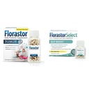 Florastor Probiotic Bundle for Trawienie, Gut Health - 100 ct. Probiotic for Digestive & Immune Health + 30 ct. Gut Boost Daily Probiotic & Prebiotic - Boost Good Bacteria & Flush Out The Bad