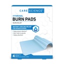 Care Science Hydrogel Steryl Burn Dressing Bands for Burn Relief, 4 ct Relief 124; Natychmiastowa ulga chłodzenia dla drobnych oparzeń i ran