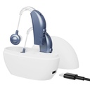 Digital Hearing Assistance for Seniors - (Para 2) Personal Hearing Enhancement Behind- The- Ear BTE Aid PSAP Sound Amplifier, Recharge Digital Hear Amplifier with All- Day Battery Life, Modern Blue