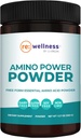 Reignite Wellness by JJ Virgin | Amino Power Powder | Easy-Absorb Essential Amino Acids with Alpha-Ketoglutarate | Workout, Muscles, Metabolism & Energy Support | Fruit Punch Flavor | 30 Servings