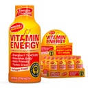 Witamina Energia Immune + Dodatkowa Siła Energia Pomarańczowy Burst 12 Pack, 260mg Naturalna kofeina, B- Witaminy, Citicoline, Zielona herbata, Immunitet i Focus Support, Zero cukru, Gluten- Free 1.93 fl oz