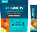 Płyn I.V. ® Nawodnienie Multiplier ® - Tropikalny Punch - Proszek do nawadniania Pakiety do nawadniania 124; Proszek do nasączania elektrolitów Mieszanka do nasączania 124; Wygodne Pojedyncze Poduszki do Podłączania 124; NieGMO 124; 16 Podawanie (Opakowanie 12)