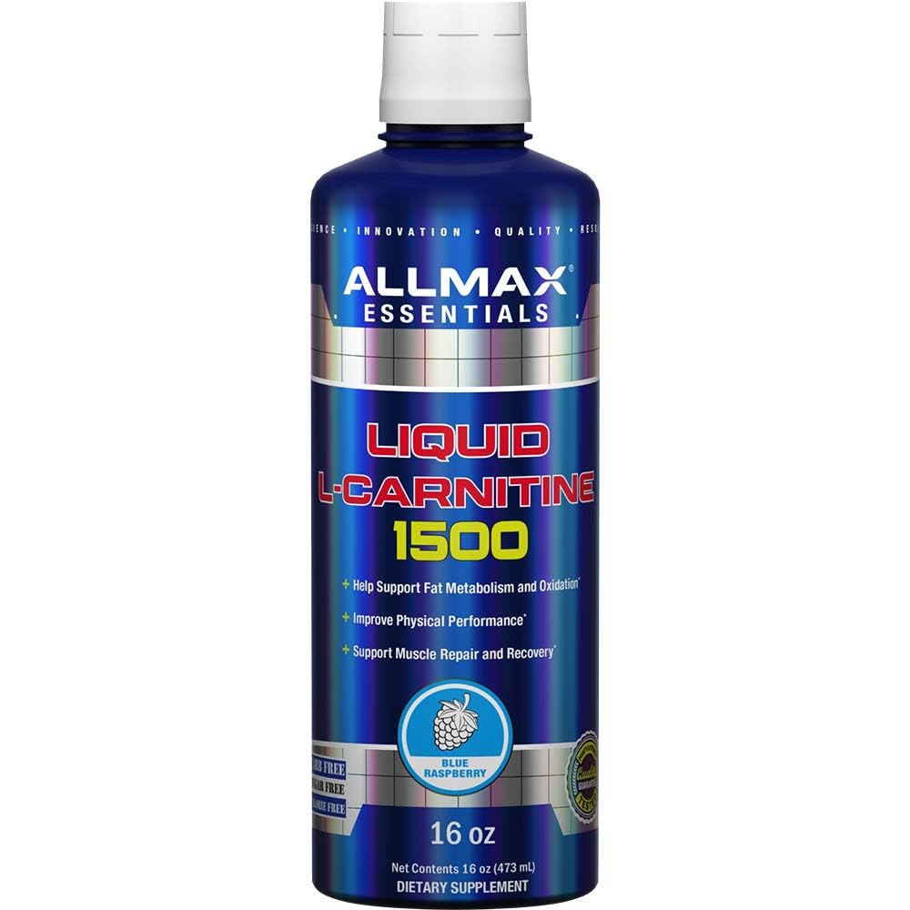 ALLMAX Nutrition Liquid L- Carnitine 1500, Blue Malina, 16 oz (473 ml)