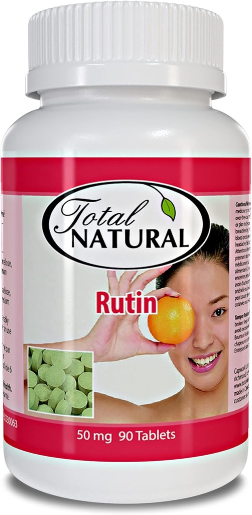 Rutin 50 mg 90 tabletek [1 butelka], Pomoc Absorb i wykorzystać witaminę C, Poprawa stanu naczyniowego, Vision Care