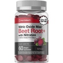 Horbäach Nitric Oxide Beet Root Gummies (Gummies) 124; 60 Hrabia 124; z azotanami 124; Strawberry Flavor (Flavor) 124; Vegan, Non-GMO, Gluten