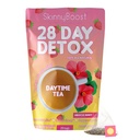 SkinnyBoost 28 Day Detox Daytime Tea -HIBISCUS BERRY (28 Tea Bags) Wsparcie metabolizmu Boost, Detox, Wszystkie naturalne, Nie GMO, Wegan, Keto Friendly