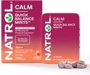 Natrol Quick Balance Calm Mints, Suplement diety, Lemoniada malinowa artystycznie smakowane, 30 Count, 15 Day Supply