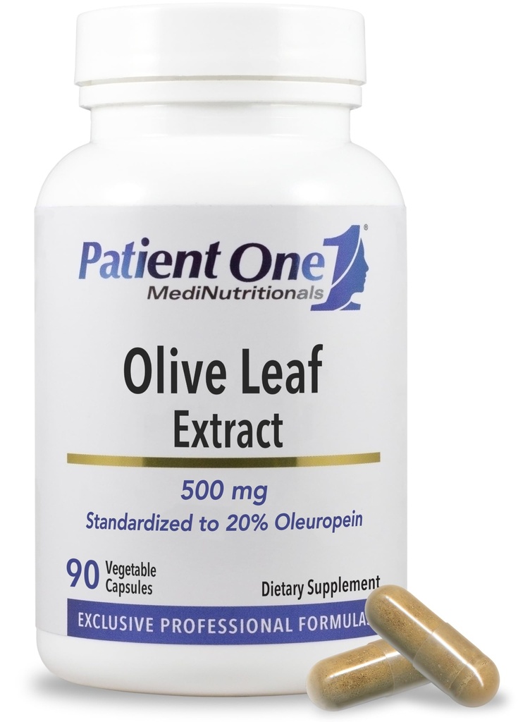 Ekstrakt Olive Leaf 500 mg 124; Suplement do wsparcia immunologicznego i zdrowia serca * 124; Standaryzowany do 20% Oleuropein 124; 90 Kapsułki