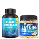 Luteina bez cukru 20 mg 40 mg + Vegan Omega 3 DHA EPA
