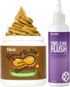 Pet MD weterynaryjny Tris Ear Flush + Riley 's Calming Peanut Masło dla psów