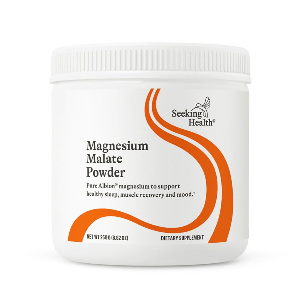Poszukiwanie zdrowia Magnezu jabłczan proszek - Suplement mineralny Wspiera zdrowie kości i mięśni zdrowia - Formuła z Dimagnezu jabłek do wsparcia absorpcji - 500 mg, 100 Służenia