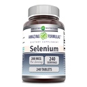 Amazing Supples Selenium 200 Mcg XI124; Tablets Supplement XI124; Non-GMO XI124; Gluten- Free XI124; Made in USA (1 Pack XI124; 240 Count)